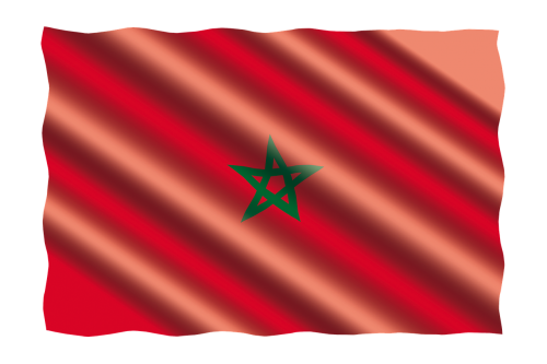 Tarptautinis, Vėliava, Marokas