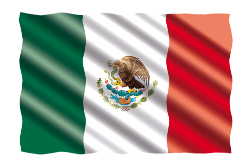 Tarptautinis, Vėliava, Meksika
