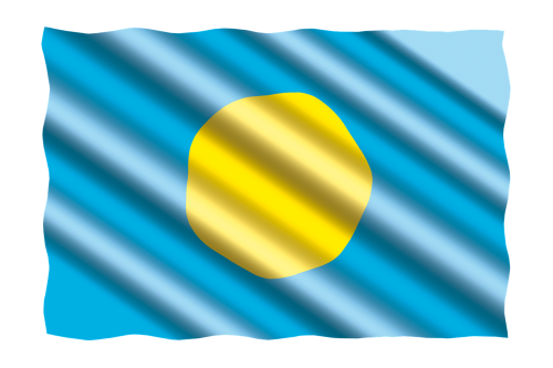 Tarptautinis, Vėliava, Palau