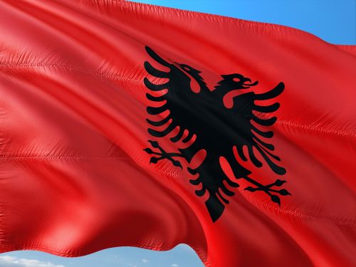 Tarptautinis, Vėliava, Albania