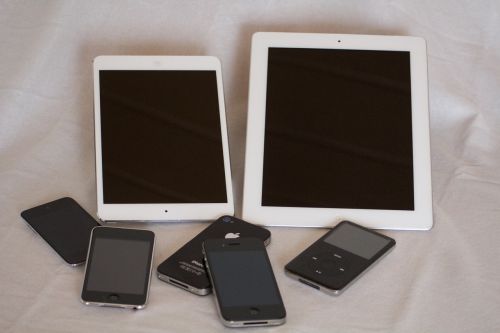 Ipod, Iphone, Ipad, Vaisių Krepšys, Obuolys, Ipad Mini