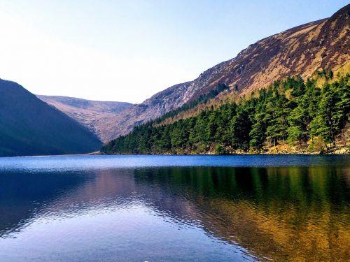 Airija, Wicklow, Gamta, Nacionalinis Parkas, Kalnai, Ežeras, Medžiai