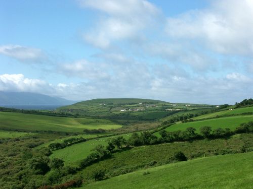 Airija,  Pieva,  Dangus,  Žalias,  Debesys,  Žolė,  Gamta,  Airiškas