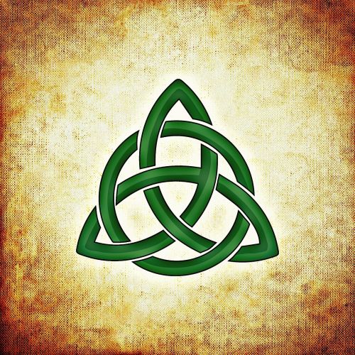 Airija,  Keltų Simbolis,  Žalias,  Simbolis,  Fonas