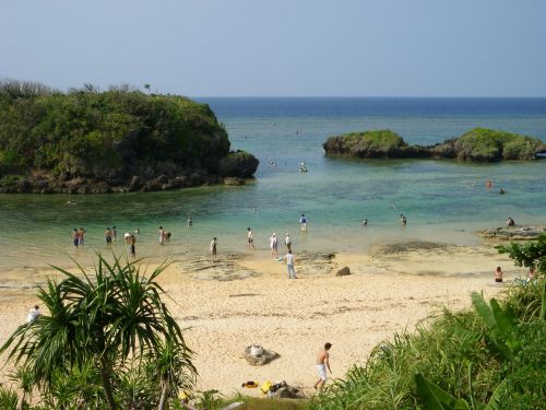 Iriomote Sala, Okinawa, Japonija, Asija, Jūra, Papludimys