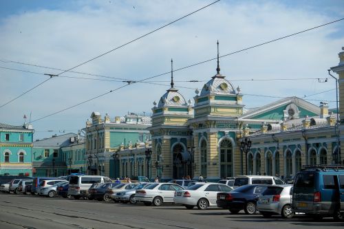 Irkutskas, Traukinių Stotis, Rusija, Architektūra, Traukinys