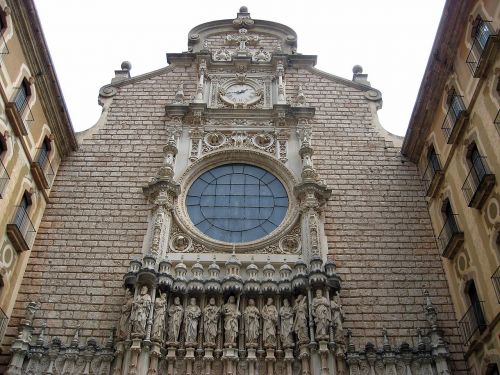 Iglesia, Skulptūros, Architektūra, Statyba, Senas, Fasadas, Montseratas, Senas Pastatas, Katedra