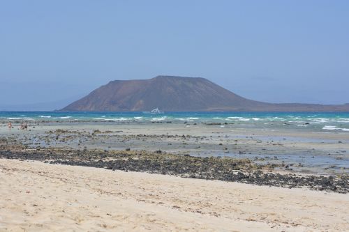 Isla De Lobos, Sala, Fuerteventura, Jūra, Papludimys, Gamta, Mėlynas Dangus, Kraštovaizdis