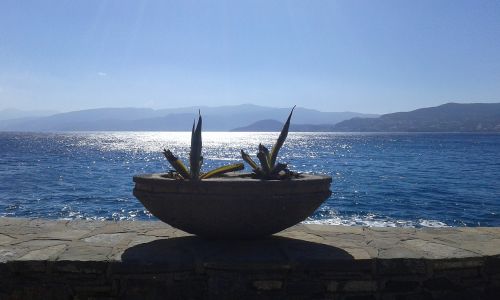 Sala, Crete, Saulė, Jūra, Vaizdas, Šventė