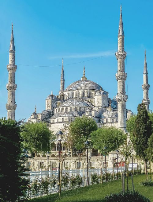 Istanbulas, Turkija, Mečetė, Turkų Mečetė, Mėlyna Mečetė, Islamas, Sodas, Architektūra, Musulmonas, Šventykla