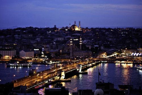 Istanbulas, Naktis, Upė, Europa, Asija