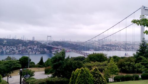 Istanbulas, Turkija, Gerklė, Tiltas, Kraštovaizdis, Jūrų, Mėlynas, Architektūra, Mėlyna Jūra, Debesis, Marmuro Jūra