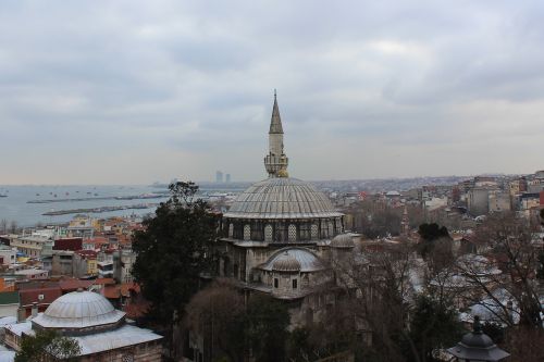Istanbulas, Turkija, Mečetė, Paminklas, Architektūra, Dangus