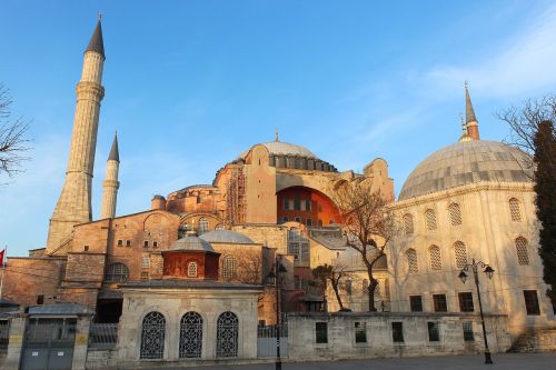 Istanbulas, Turkija, Šventoji Sophie, Bažnyčia, Hagia Sophia, Mečetė, Paminklas, Architektūra, Dangus