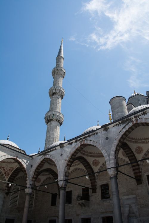 Istanbulas, Mečetė, Turkija, Islamas, Minaretas, Religija, Orientyras, Lankytinos Vietos, Pastatas, Mėlyna Mečetė, Įvedimas, Mėlynas, Sultono Ahmeto Mečetė