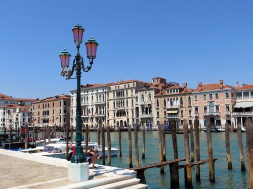 Italy, Venecija, Didysis Kanalas, Architektūra, Valtys, Prieplauka