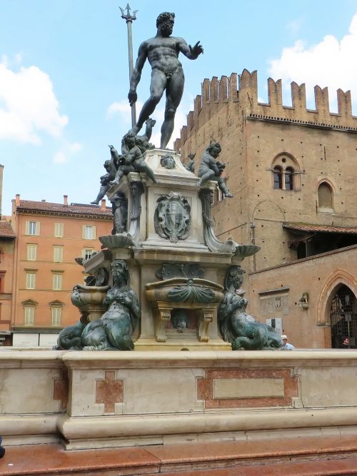 Italy, Bolonija, Fontanas, Neptūnas, Tridentas, Maserati, Giambologna, Statula, Bronza