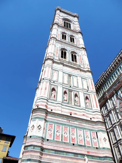 Italy, Florencija, Toskana, Katedra, Bokštas, Architektūra, Marmuras, Ornamentas