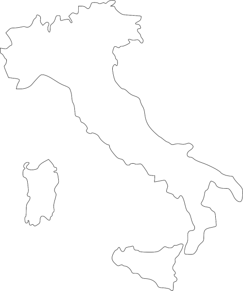Italy, Žemėlapis, Šalis, Geografija, Sicilija, Sardegna, Boot, Nemokama Vektorinė Grafika