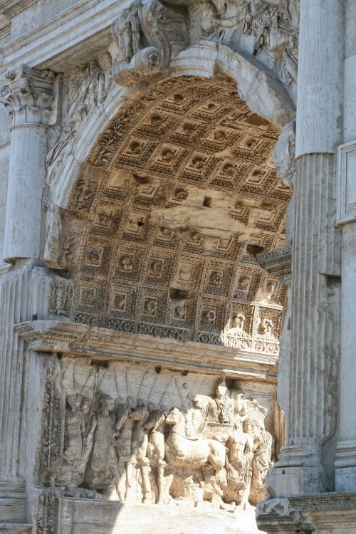 Italy, Roma, Arch Titus, Senovės Architektūra, Skulptūra