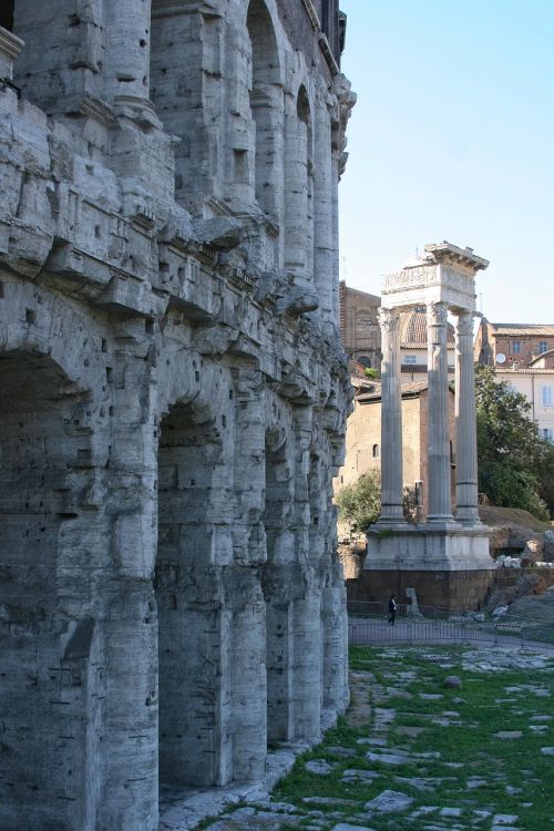 Italy, Roma, Marcellus Teatras, Senovės Architektūra, Senovinis