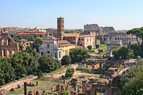 Italy, Roma, Romanų Forumas, Senovės Architektūra, Koliziejus