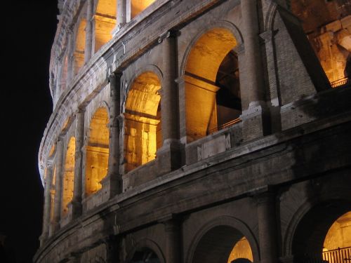 Italy, Roma, Architektūra, Kolosas, Romanų Forumas, Forumas, Europa, Vieta, Senas, Kultūra, Romėnų Koliziejus