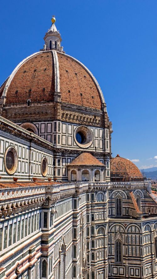 Italy, Toskana, Florencija, Firenze, Duomo, Stogas, Viršuje, Architektūra