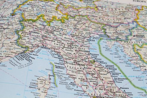 Italy, Šiaurės Italijoje, Centrinė Ir Šiaurinė Italija, Žemėlapis, Geografija, Grafika