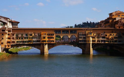 Italy, Florencija, Tiltas, Arno Upė
