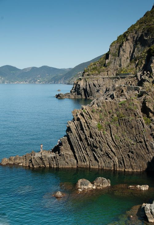 Italy, Cinque Terre, Uolos, Geologija, Riomaggiore