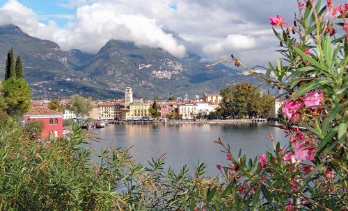 Italy, Garda, Riva, Kalnai, Ežeras, Miesto Vaizdas