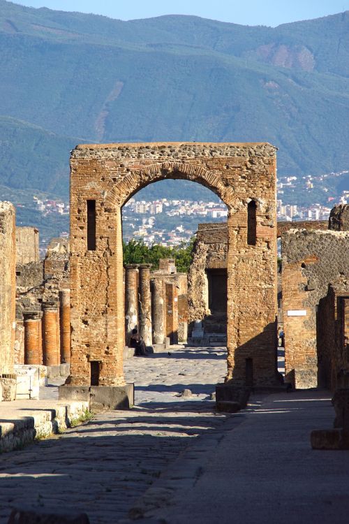 Italy, Pompėja, Architektūra, Senovinis, Romėnų, Archeologija, Pompei, Stulpelis, Senoviniai Griuvėsiai