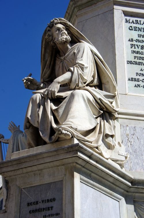 Italy, Roma, Šventoji Luke, Statula, Marmuras, Menas, Religinis, Skulptūra