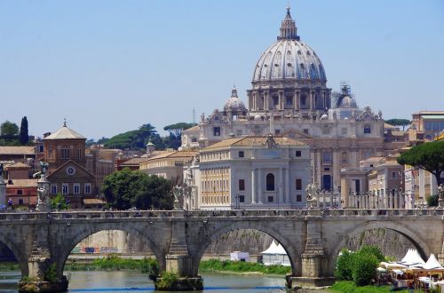 Italy, Roma, Vatikanas, Saint Pierre, Katedra, Kupolas, Tiber
