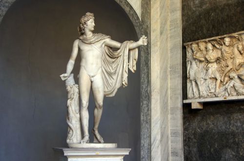 Italy, Roma, Vatikanas, Muziejus, Statula, Marmuras, Senovinis, Skulptūra