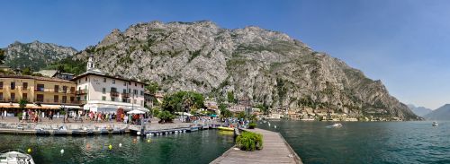 Italy, Garda, Ežeras, Kalnai, Šventė, Kraštovaizdis, Panorama, Limone