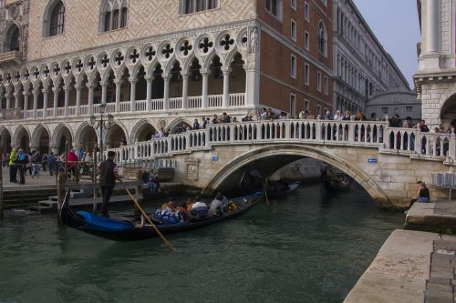 Italy, Venecija, Tiltas, Namai, Kanalas, Valtys, Vanduo, Gondola, Venecijos Gondola