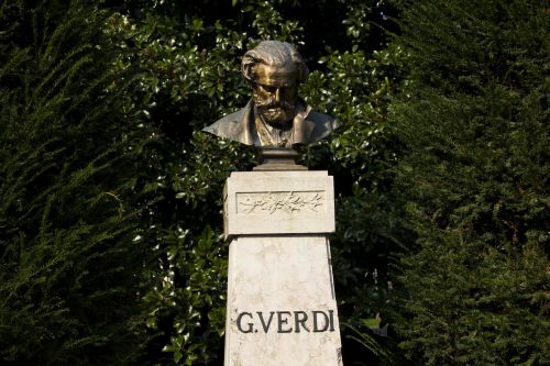 Italy, Statula, Verdi, Skulptūra, Bronza, Giuseppe Verdi, Kompozitorius