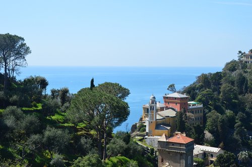 Italija,  Italų,  Portofino,  Jūra,  Panorama,  Uostas
