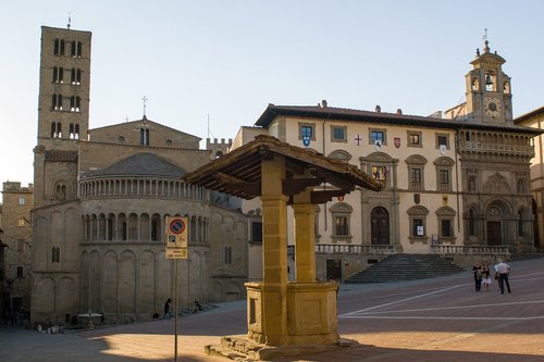 Italija,  Arezzo,  Plotas,  Katedra