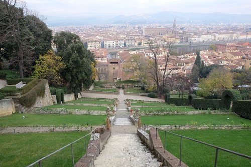 Italija,  Florencija,  Parkas,  Architektūra