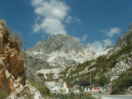 Italy, Carrara, Marmuras, Kalnai, Lauke, Paskirties Vietos, Orientyras