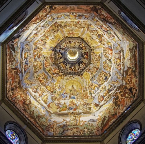 Italija,  Florencija,  Firenze,  Katedra Santa Maria Del Fiore,  Bažnyčia,  Kupolas,  Architektūra