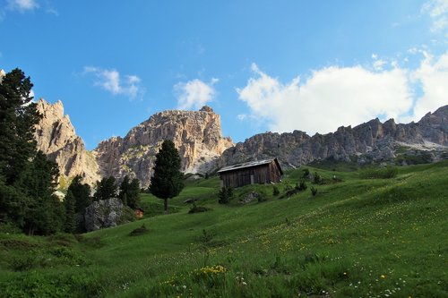 Italija,  Dolomitai,  Kalnai,  Gamta