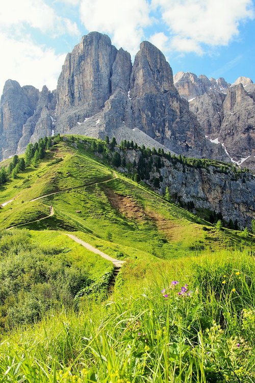 Italija,  Dolomitai,  Gamta
