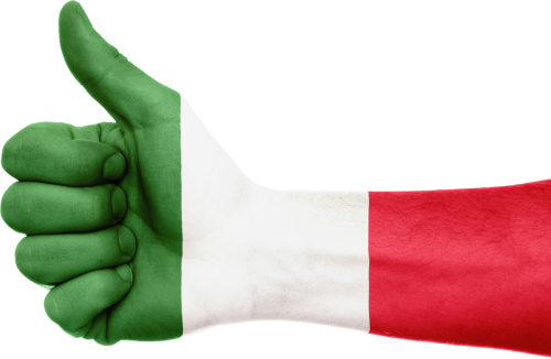 Italy, Vėliava, Ranka, Patriotizmas, Patriotinis, Nacionalinis, Nykščiai Aukštyn
