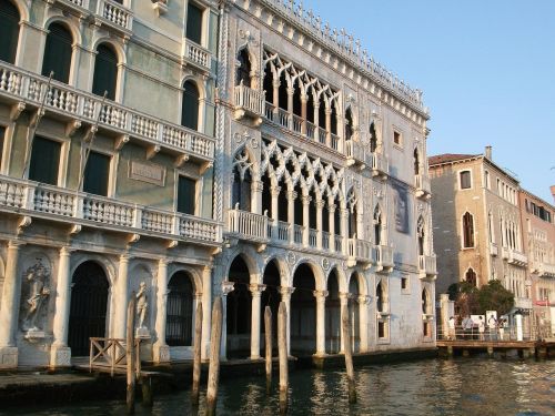 Italy, Venecija, Kanalas, Fasadai