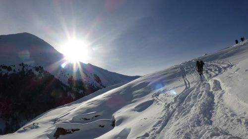 Italy, South Tyrol, Nuoma, Gražus Butas, Slidinėjimas Atokioje Pakrantėje, Žiema, Sniegas, Panorama, Vaizdas