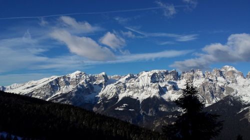 Italy,  Kalnai,  Alpės,  Žiema,  Dolomitai,  Slides,  Sniegas
